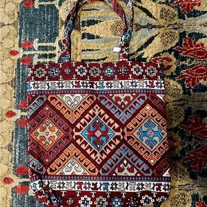 Armenian stitched tapestry tote
